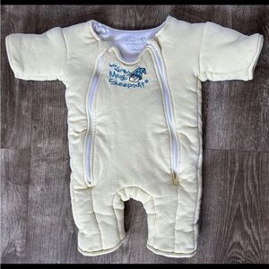 Baby Merlin's Magic Sleepsuit Yellow Size Small Swaddle Transition